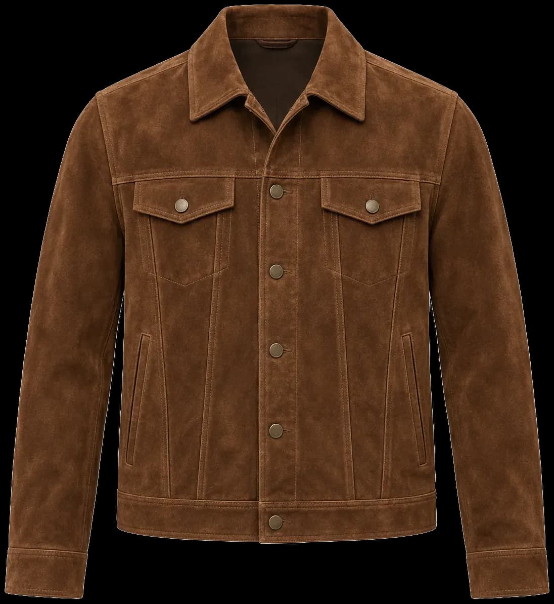 Brown suede Brevorn trucker jacket